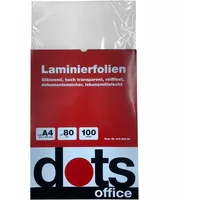 Dots Laminierfolien glänzend 80 mikron A4