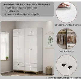 OTTO home Kleiderschrank Oslo 160 x 240 x 52 cm Weiß