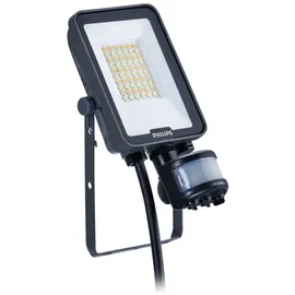Philips Außenstrahler LED 20 W mit Bewegungsmelder IP65 grau