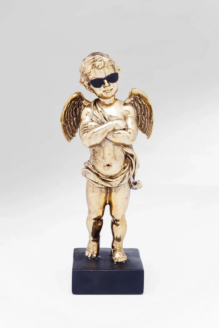 KARE DESIGN Deko-Figur Cool Angel Kunststoff Gold