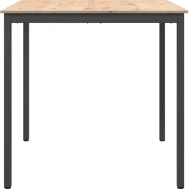 vidaXL Bartisch Natur 110 x 110 x 105 cm Massives Kiefernholz Beige