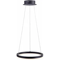 LED Pendelleuchte, rund, anthrazitfarben, Dimmfunktion, Memory Funktion