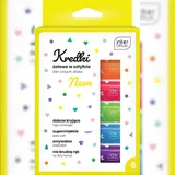 Interdruk 6x Gel-Poster-Farbstifte neonfarben