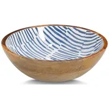 Zeller Schale Mangoholz Blau Ø 20 cm