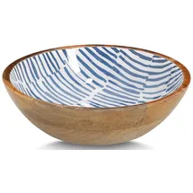 Zeller Schale Mangoholz Blau Ø 20 cm
