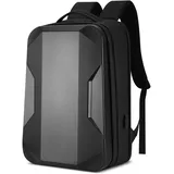 VARLIVOO Hartschale Rucksack Herren Laptop Rucksack 17.3 Zoll mit USB Ladeanschluss Business Groß Laptoptasche Tagesrucksack für Arbeit Reisen College Wasserdicht Daypack Schwarz
