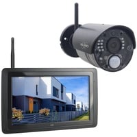 Elro Outdoor-Kamera (WLAN (Wi-Fi), IP Überwachungskamera mit Live-Übertragung auf Handy Bewegungsmelder) schwarz