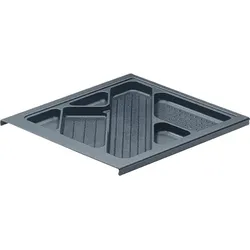 HETTICH Schreibmaterial-Auszug 392 mm Höhe 25/28 mm Systema Top 2000 - Einbautiefe mind. 510 mm ; schwarz
