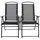 VCM Gartenstuhl 61 x 56 x 105 cm schwarz klappbar 2er Set 917599