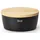 Continenta Brottopf mit Holzdeckel oval 27 cm matt schwarz