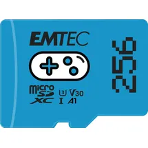 Emtec GAMING R100/W50 microSDXC 256GB, UHS-I U3, A1, Class 10 (ECMSDM256GXCU3G)