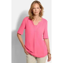 GOLDNER Kurzarmbluse pink 23