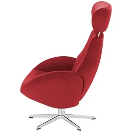 Sofa.de Fernsehsessel Globe Mikrofaser 79 x 111 x 84 cm Rot drehbar