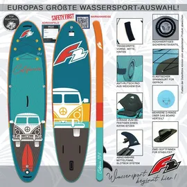 F2 Stand up Paddle Board California 320 x 81 x 15 cm Türkis