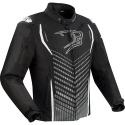 Bering Gang, Textiljacke wasserdicht - Schwarz/Grau/Weiß - S