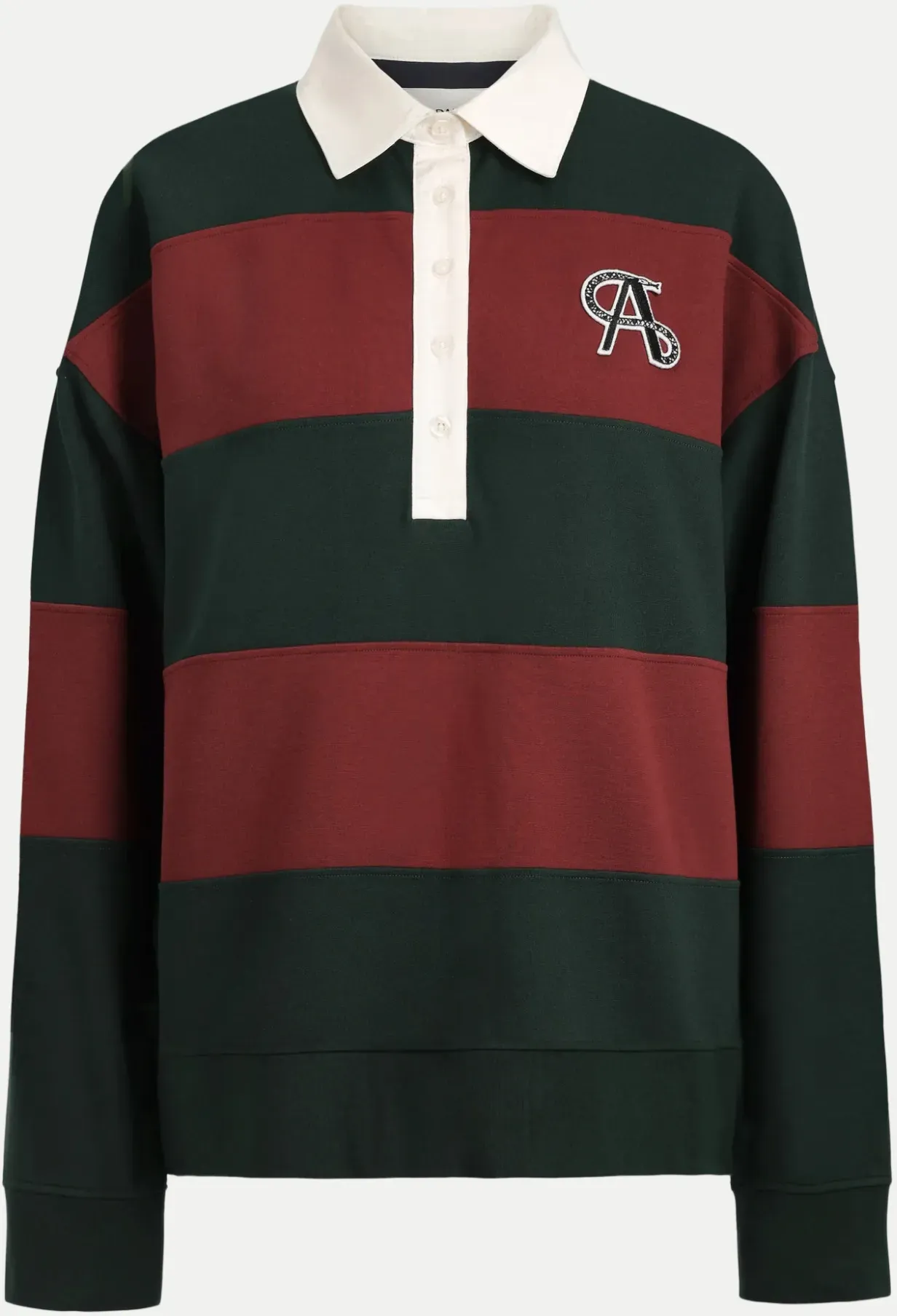Langarm-Poloshirt Varsity Mehrfarbig S