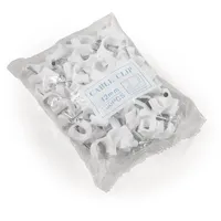 McPower Kabelschelle, 12mm, 100er-Pack, weiß