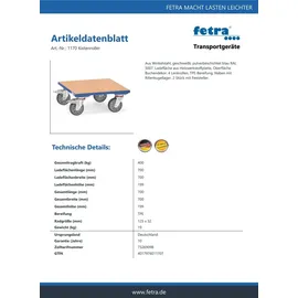 FETRA Kistenroller 400 kg
