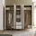 Forte Drehtürenschrank Vankka 228,8 x 201,5 x 52,7 cm Beige