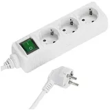 Vivanco Steckdosenleiste 1,4 m Weiß 3 St.