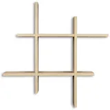 levandeo Wandregal 75 x 75 cm Sonoma Eiche