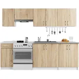 Akord Küchenmöbelset AKORD LIMA 240 x 44,5 x 203 cm Weiß