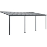 Juskys Terrassendach Borneo (dunkelgrau, 6x3m)
