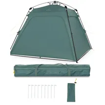 Justcamp Alabama 2,5 x 2,5 m inkl. Seitenteile Blau/Mint