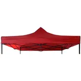 Mobili Rebecca Ersatzabdeckung für Pavillon 3x3 m 3 x 3 m Rot