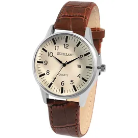 Excellanc Herrenuhr Kunstleder 40 mm