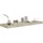 vidaXL Wandregal 80 x 23,5 x 3,8 cm Eiche