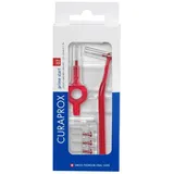 Curaprox Interdentalbürsten-Set CPS 07 prime start, Starterset mit 5 Bürsten, 2 verschiedene Halter, rot, 0.7 mm Durchmesser, 2.5 mm Wirksamkeit