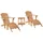 Mr. Deko Adirondack Sessel 2 Stück 59 x 59 x 108 cm beige