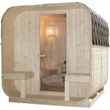 Sano GÖTEBORG Außensauna 8kW Ofen Gartensauna Outdoor Sauna Fasssauna Wellness