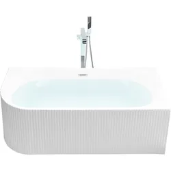 Eckbadewanne links 169 x 80 cm weiß GOCTA