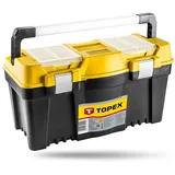Topex Werkzeugkasten 25" mit Aluminiumgriff Gelb 60 x 29 x 33 cm