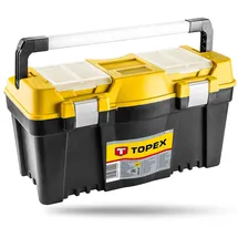 Topex Werkzeugkasten 25" mit Aluminiumgriff Gelb 60 x 29 x 33 cm