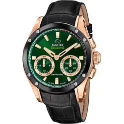 Chronograph JAGUAR "Connected Special Edition", schwarz, Armbanduhren, Herren, Armbanduhr, Quarzuhr, Herrenuhr, Saphirglas, Stoppfunktion