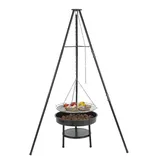TEST RITE TEPRO GMBH tepro Holzkohlegrill Schwenkgrill Cary, Grillfläche: ca. 46,5 cm Ø
