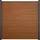 GROJA Zaun-Set 180 x 180 cm Golden Oak/Kunststoff