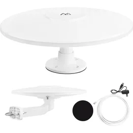 Maclean Brackets Maclean Antena Wielokierunkowa Dvb-T/T2 Hevc Aktywna Camper Centralne Mocowanie Kabla Mctv-104 (DVB-T / -T2), SAT Spiegel + SAT Antennen, Weiss