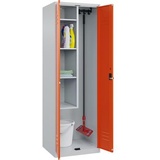 Californian Products CP Putzmittelschrank Classic Plus 080100-00 S10013 lichtgrau, reinorange 60,0 x 50,0 x 185,0 cm, aufgebaut