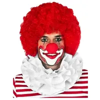 Metamorph Kostüm Clownkragen - Kostümzubehör Karneval Fasching, Halskrause für Clowns und andere Charaktere weiß