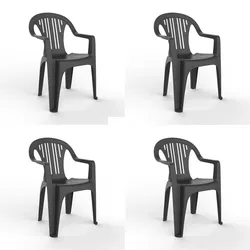Resol GARBAR PORT Sessel Outdoor Set 4 Anthrazit