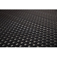 Progresja Polyrattan Balkonsichtschutz - Schwarz 1m x 3m