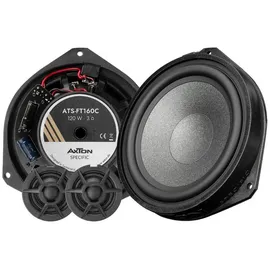 Axton ATS-FT160C – Passgenaues 2-Wege Komponenten System, kompatibel mit FIAT Ducato Fahrzeugen, Plug & Play Front Auto Lautsprecher für Tür Einbau, 80 W RMS, 1 Paar