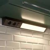 ARCCHIO LED-Unterbaulampe Ovano, 62 cm, schwarz, Aluminium