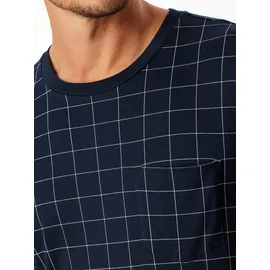 SCHIESSER Pyjama Fine Interlock Blau M-L