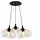 s.luce Cruet 3-flg. 28 cm Rund/Glas Schwarz