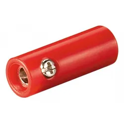 Bananenkupplung, 4mm - Farbe: rot